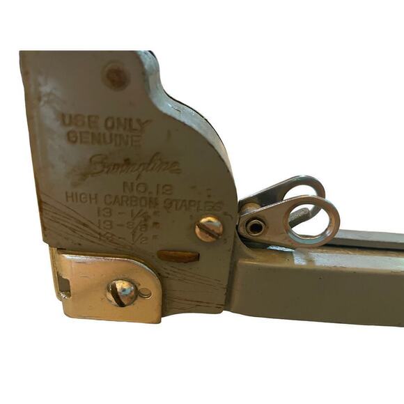 Vintage Swingline No. 13 Desk Stapler Heavy Duty Metal Retro Office Decor.Silver - Picture 2 of 4